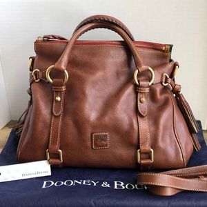 Dooney & Bourke chestnut small satchel, EUC